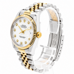 Rolex Datejust 36MM 16233 White Diamond Dial  Watch